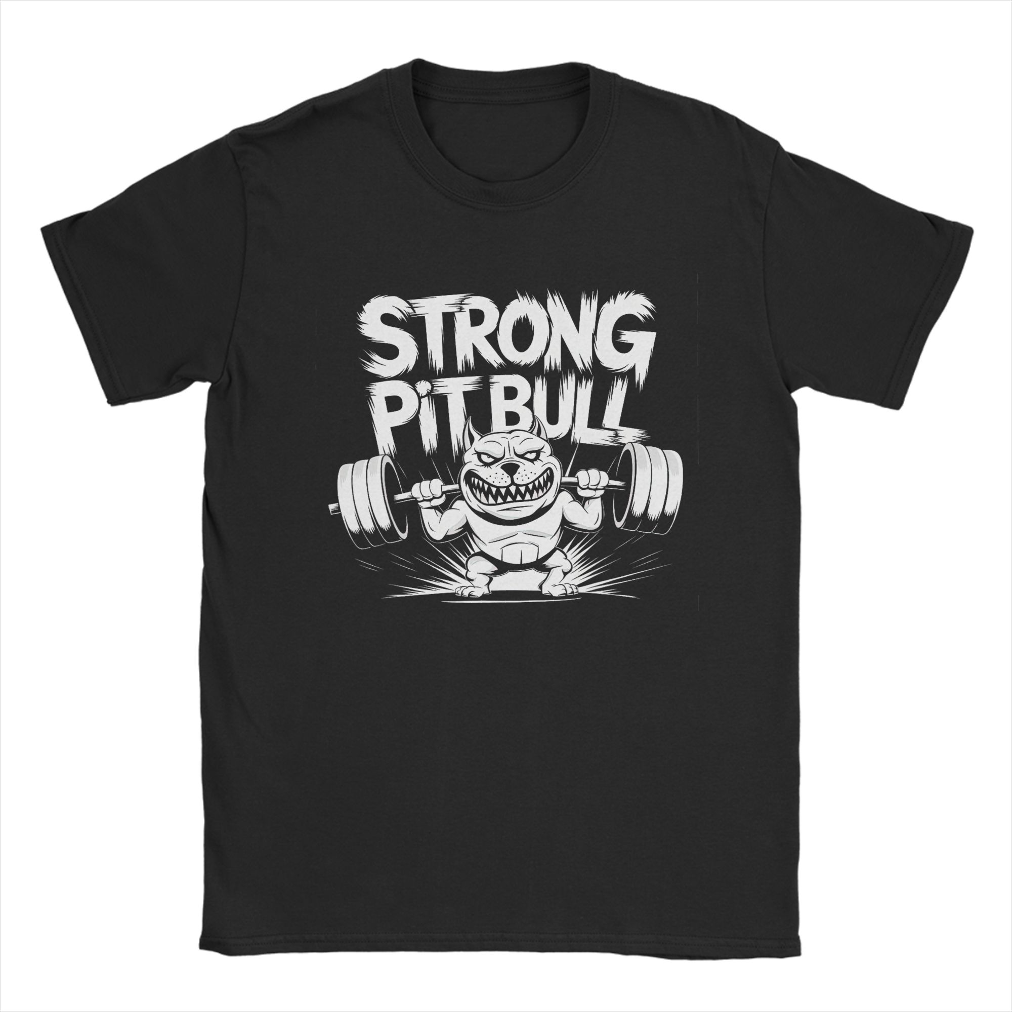 Muscles Pitbull dog lover workout Gym Cotton TShirt For Unisexs Summer  Street Style T Shirts Crew Neck Hip Hop Tees Pattern Tops S