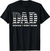 Dad The Protector Hero Legend American Flag Dad Father's Day T-Shirt