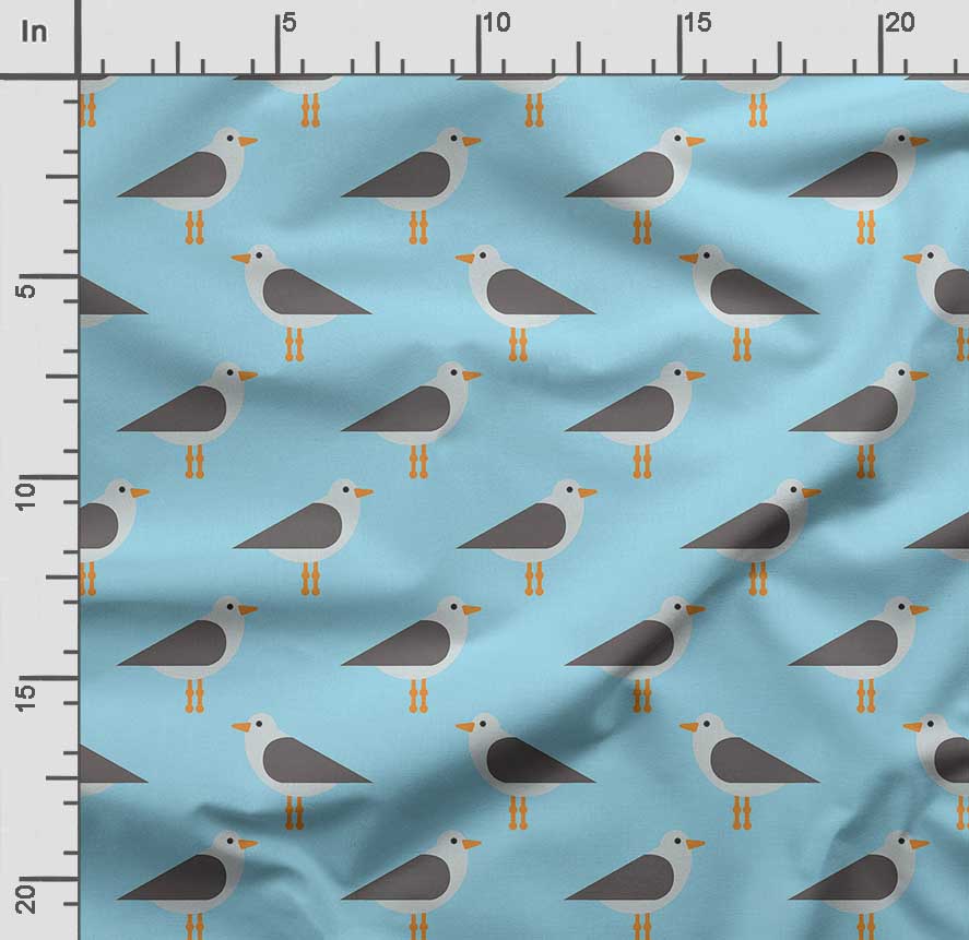 Soimoi Bird Print,  Cotton Cambric, Quilting Fabric Sold by The Yard 42 Inch Wide, Medium Weight Cotton Fabric,