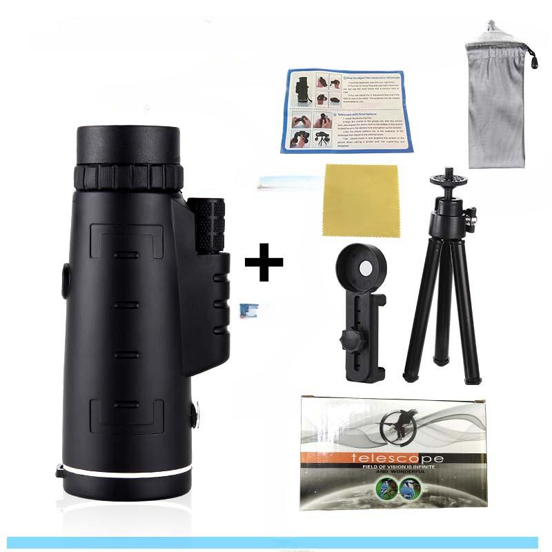 

Компас 80x100 Монокуляр высокой четкости при слабом освещении ночного видения для мобильного телефона Фотоконцерт на открытом воздухе Трансграничный