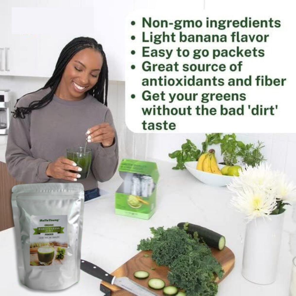 250g Organic Barley Grass Powder Original Green Grass Juice Powder No Addtives