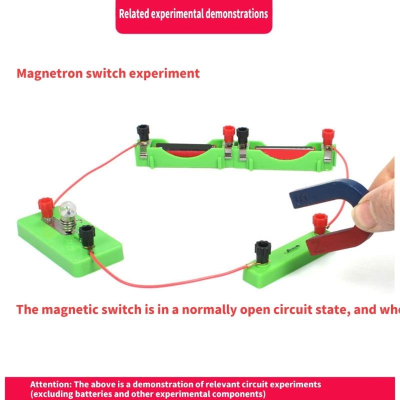 Magnetic Switch Tool Physics Electrical Equipment Learning Kits STEM Toy Science Experiment Kits for Junior High School
