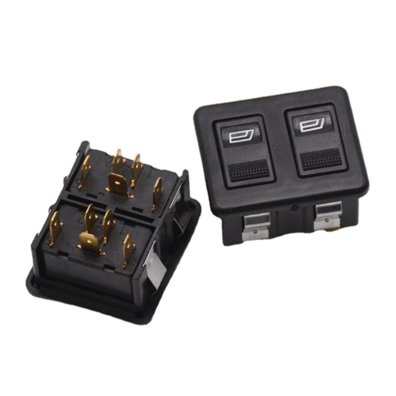 Replacement 12V 10 Pin Electric Window Lift Switches Button Auto Accessory Double Row Power Window Control Switches