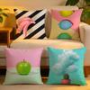 Cushion Cover  Linen  SkinFriendly Soft Decorative Case For Sofa Home Decor Tropical Plant Fruits Pillow Cover