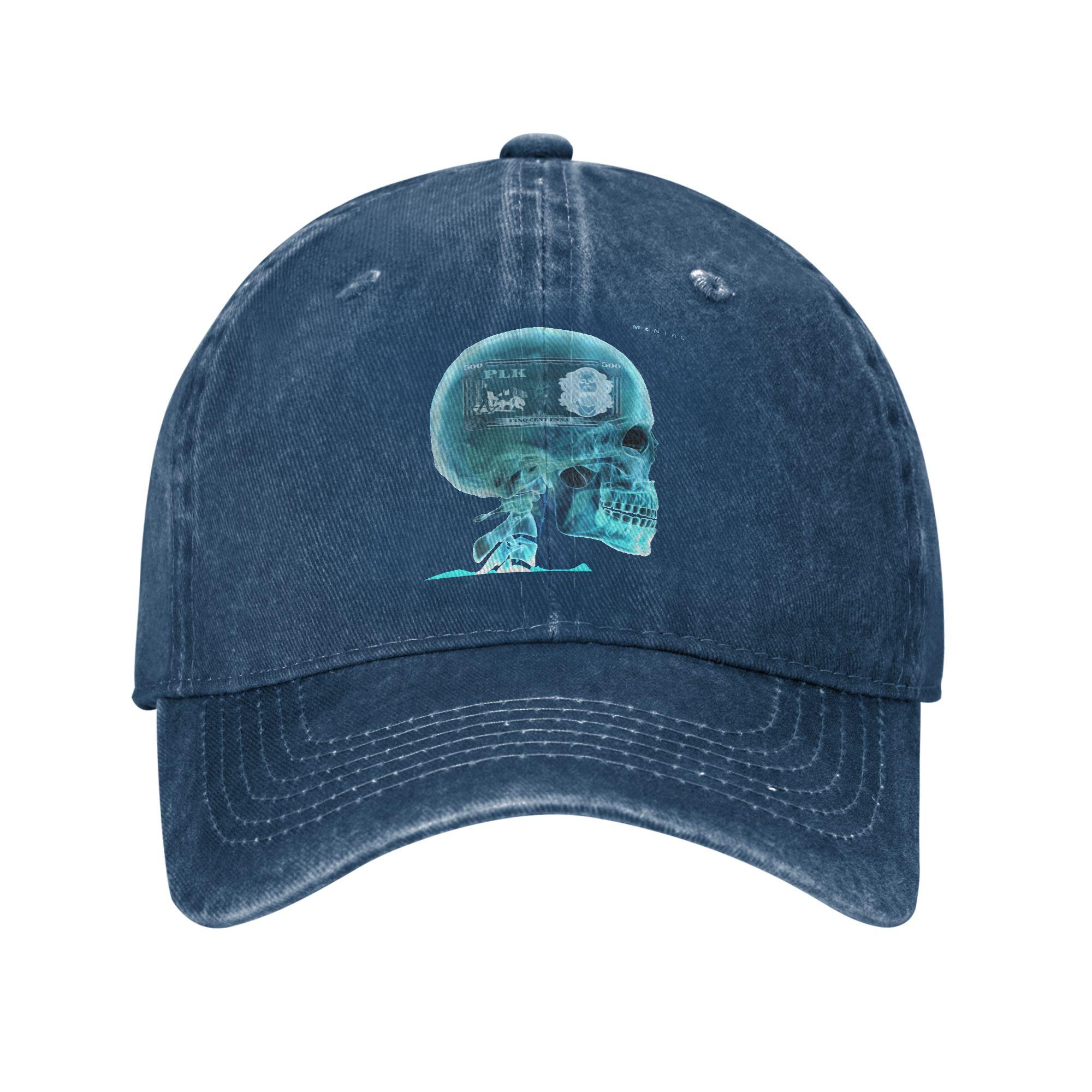 

Summer Rapper Plk Mental Baseball Cap Sun Sun-Proof Print Washed Trucker Hat Couple Women Stylish Outdoor Sports Baseball Caps One Size