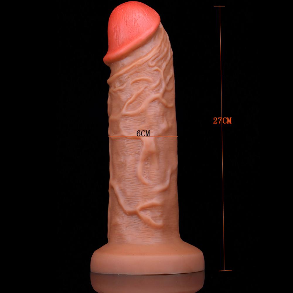 MoDi Große Eichel Penis Realistischer Dildo Riesiger Analplug Saugnapf Erwachsener Strapon Sexspielzeug für Frau Vagina Orgasmus Masturbation