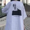 Vintage short-sleeved t-shirt women's Korean version loose ins trendy Harajuku bf lazy style weird taste top body shirt