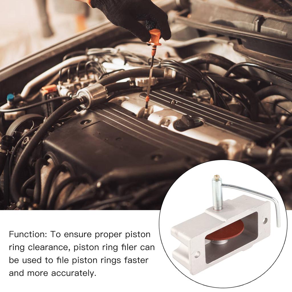 Piston Repair Tool Manual Piston Ring Filer 66785 66786 Aluminum Alloy 120 Grit Carbide Grinding Wheel for Repairing Tools Acces