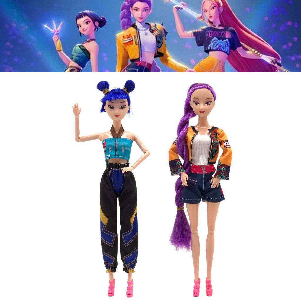 @@Kpop Dämonenjäger Actionfigur K-POP Demon Slayer Vinylpuppe Rumi Zoey Mira Charakter Vinylfigur Fanclub-Geschenke_%