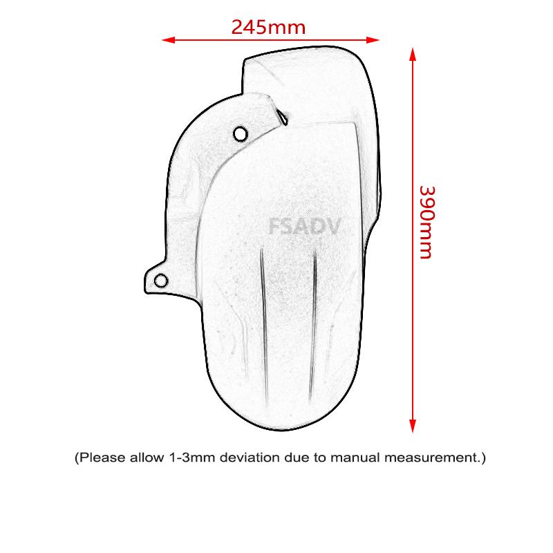 For Honda Forza350 Forza 350 2020 2021 2022 2023 Rear Fender Mudguard Mud Flap Splash guard Protective Motorcycle Accessories
