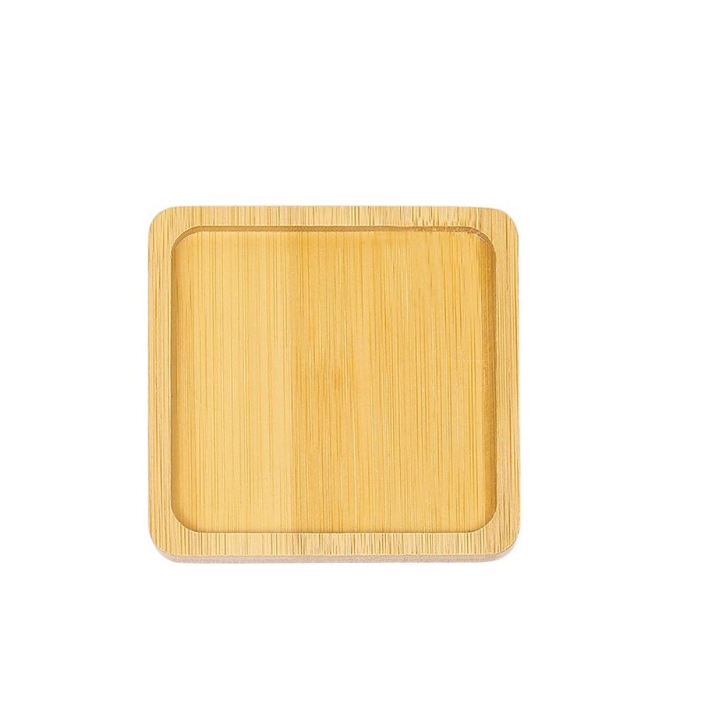 5pcs Creative Bamboo Coasters Heat-resistant Tea Cup Mats Crafts Anti Scalding Pad  Bowl