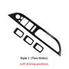 4Pcs Window Lift Switch Panel Cover Stickers Trim For BMW 5 Series E60 E70 E71 520 523 525i 530li 2005-2010 Years 