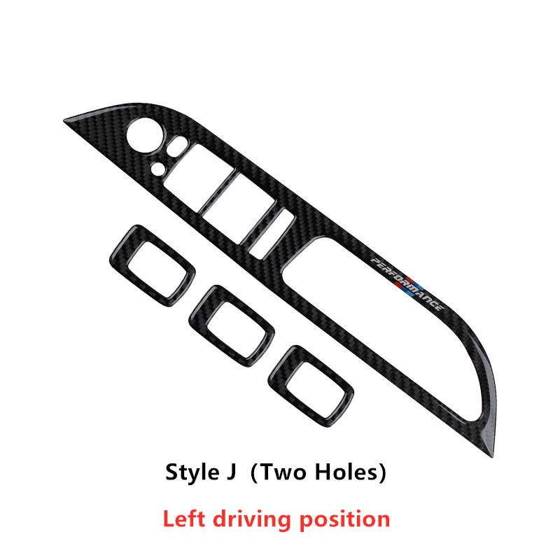 4Pcs Window Lift Switch Panel Cover Stickers Trim For BMW 5 Series E60 E70 E71 520 523 525i 530li 2005-2010 Years 