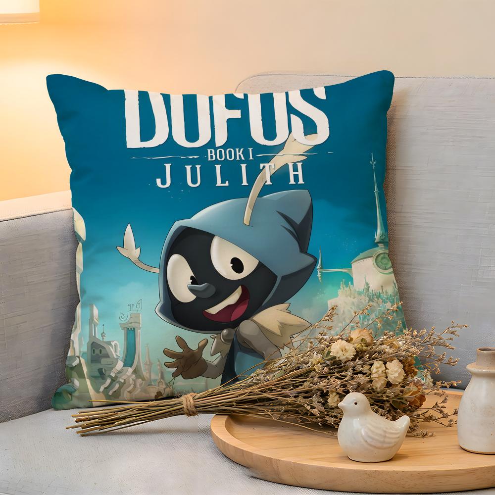Cushion Cover Linen SkinFriendly Soft Decorative Case For Sofa Home Decor Game DDofus Pillow Cover