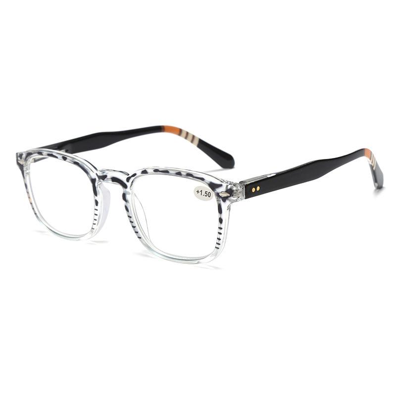 Unisex Spring-Temple Retro Reading Glasses – Fashionable & Versatile for Business & Casual Use