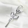 Party Valentines Day Gift Artificial Flower Imitation Flower Rose Artwork Crystal Rose Flower