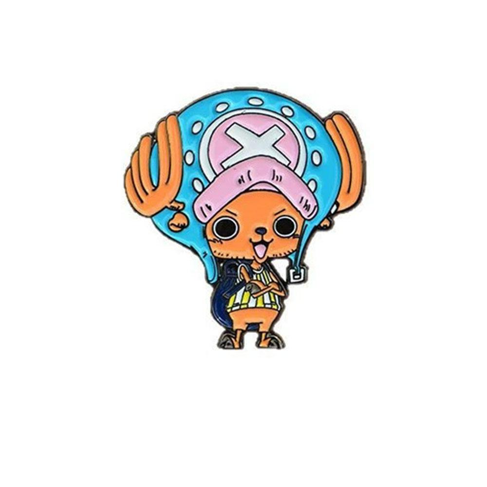 Anime One Piece Enamel Pin Monkey D Luffy And Roronoa Zoro Cartoon Brooches Men Women's Backpack Briefcase Lapel Badges