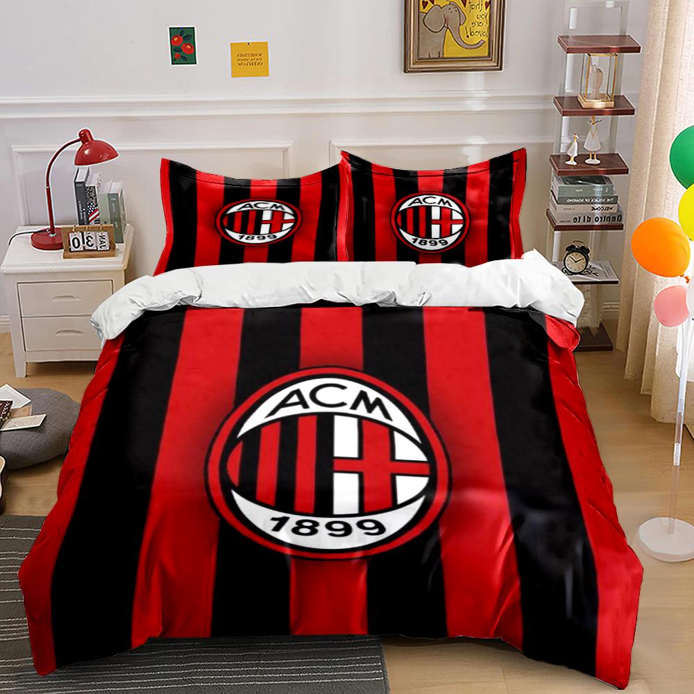ACM 1899 Red Black Bedding Set Bedding Duvet Cover Set Duvet Cover Pillowcases Home Decor (1 * Duvet Cover 2 * Pillowcases, without duvet insert)
