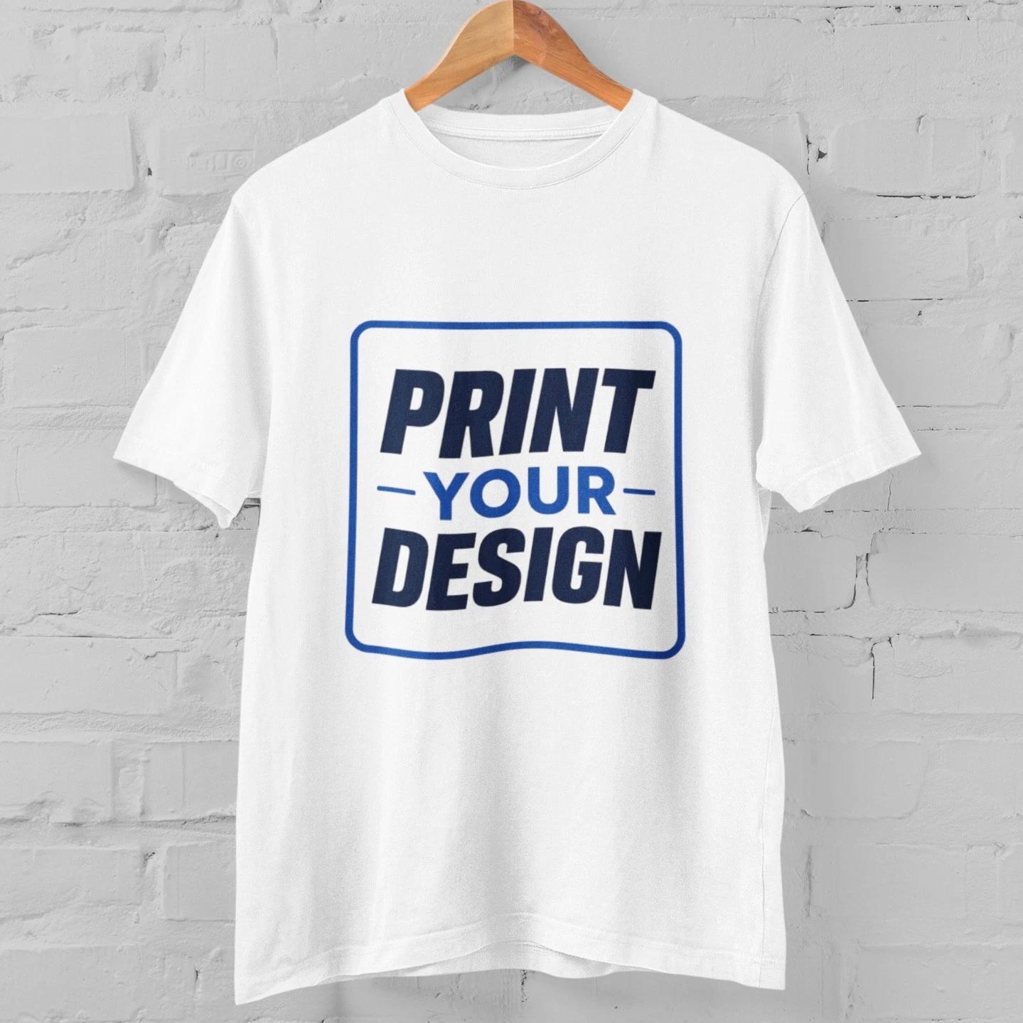 Print Your Design Custom T Shirt Personalized Logo Text Tee Custom Graphic Shirt M