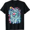 Brushstroke Statue of Liberty Blowing Bubble Gum 4th of July T-Shirt