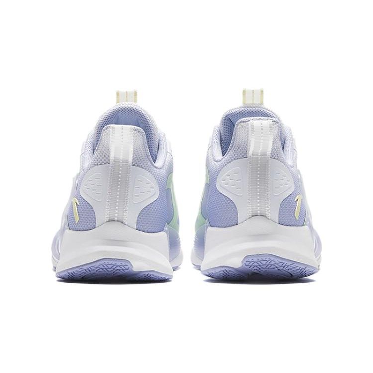 Anta Kids Monthly Comfortable Daily Non-Slip Wear-Resistant Low-Top Running Shoes Kids sneaker White Purple Yellow 322325519-2