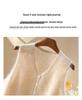 Women's Cashmere Wool Purple Knit Vest - New Autumn/Winter 2026 Design, Warm Sleeveless Top