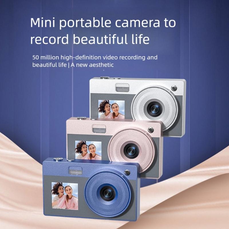 Double Screen Retro Digital Camera 5000W High Pixel 16x Zooming For Students Teens Travel Photography