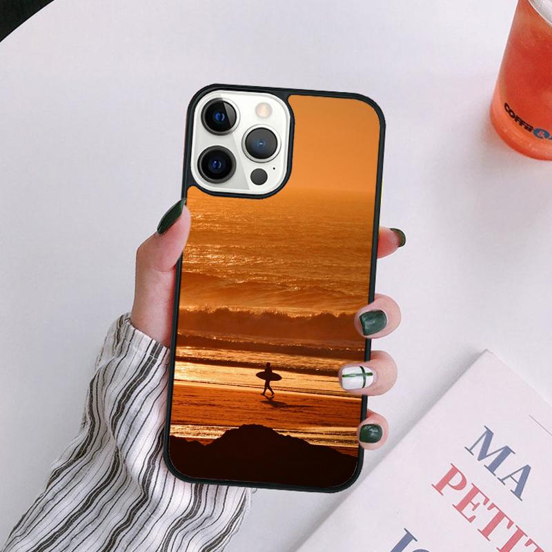 Extreme Sports Surfing Phone Case For iPhone 17 Air 14 13 12 16Pro Max 15 Plus Max Cover Shell coque