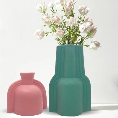 Winged Ceramic Flower Vases | for Home Decor (Pack of 2 | Multi-Colour)