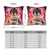 Dbz Vegeta Square Pillow Case Dbz Cushion Covers Vintage Zipper Decor Pillowcover For Home 40*40Cm