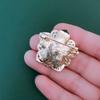 SKEDS Women Girls Elegant Enamel Flower Brooch Pin Pearl Plant Lapel Pins Jewelry For Lady Wedding Party Badges Buckle Brooches