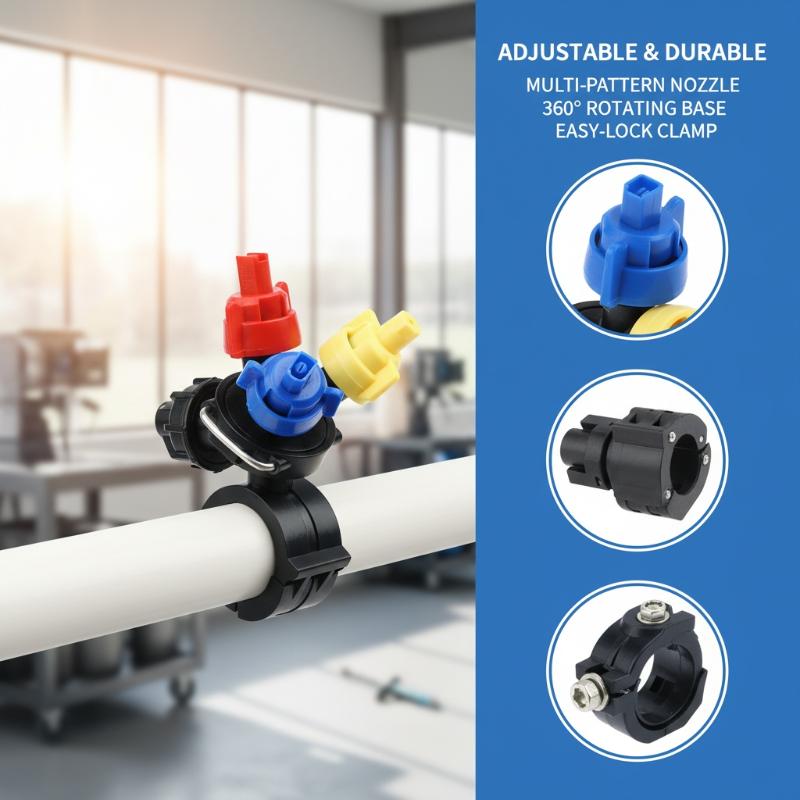 3 Heads Spray Tube Fittings Pipe Clamp Garden Watering Agricultural Sprayer Part