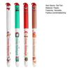 4Pcs Christmas Erasable Pens Santa Snowman Reindeer Patterns Gel Pens 0.5mm Refillable Writing Pens School Office Supplies