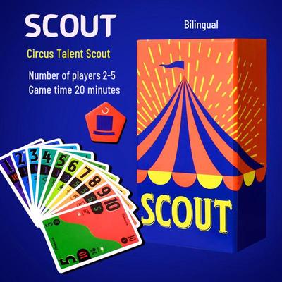 Búsqueda de Talento Circense SCOUT: Juego de Cartas para 2-5 Jugadores para Diversión Familiar y Fiestas (Serie OINK)