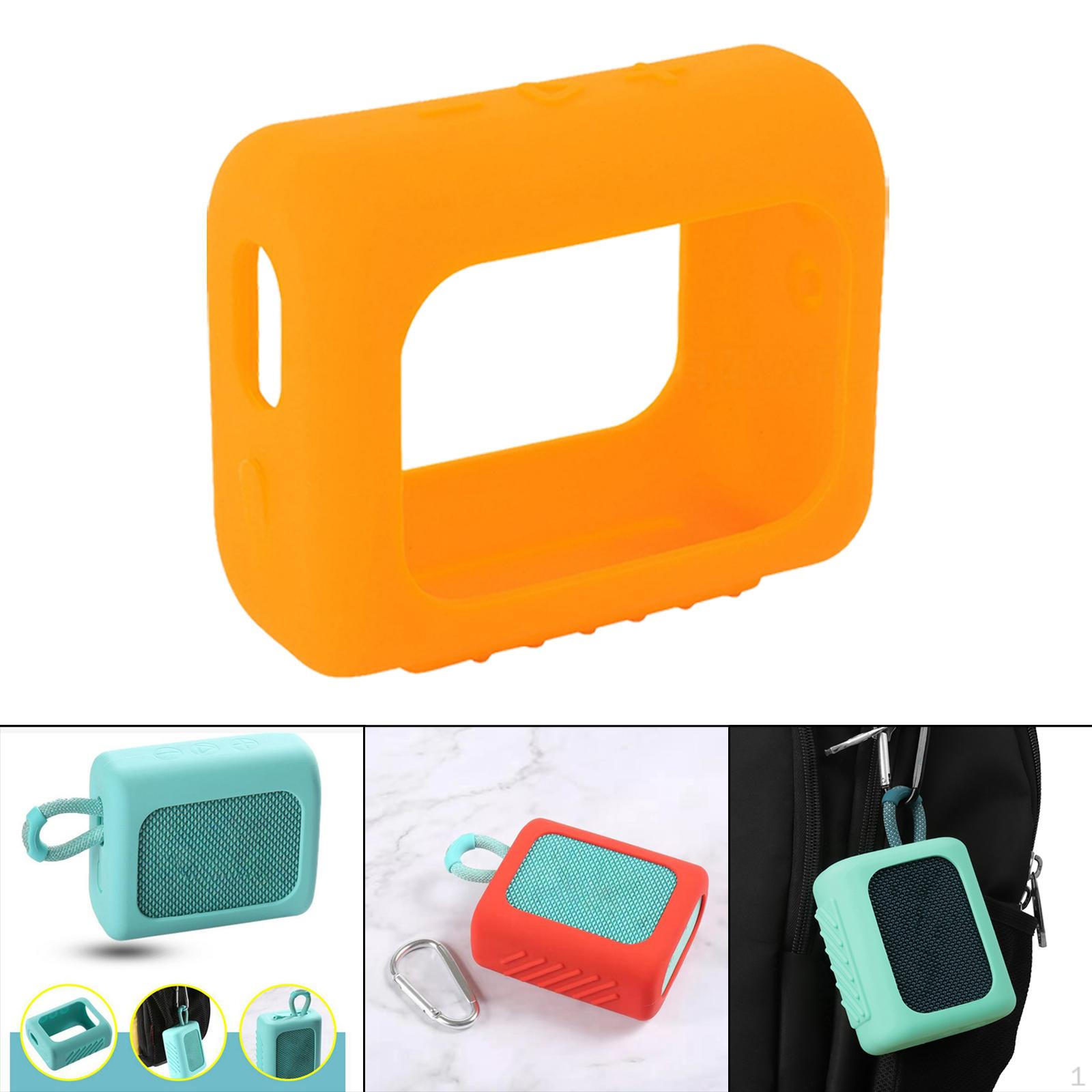

Silicone Case with Bag Hook Accessories Portable for помаранчевий