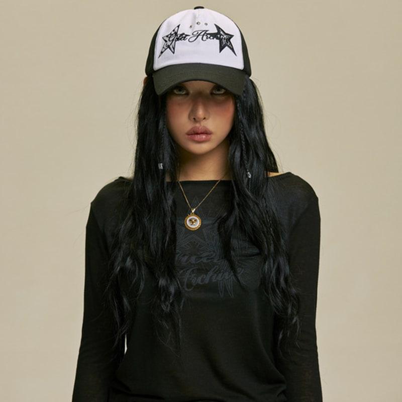 GILA ARCHIVE ANIMAL STAR MESH CAP_BK