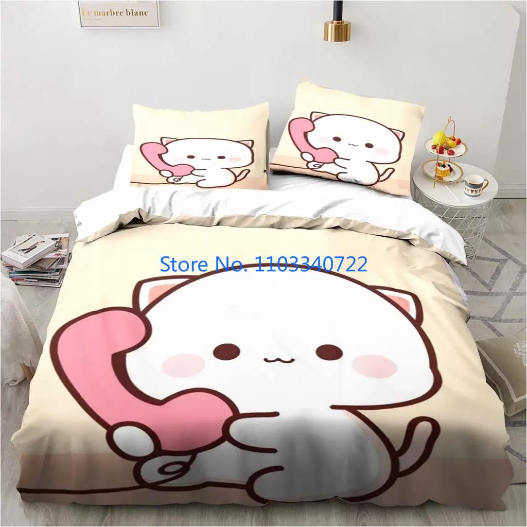 Bubu Dudu Cartoon Cute Bear Kawaii  Duvet Cover Set 3D Print Comforter Cover Bedclothes for Boy Girl Bedding Sets Bedroom Decor