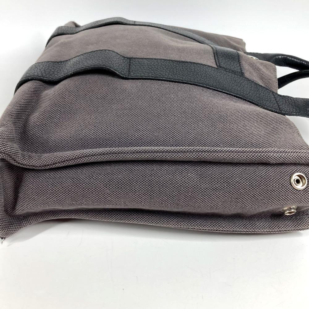 HERMES Sacquahne MM Sacquahne MM Bag Tote Bag Hand Bag Leather/Canvas gray/Black