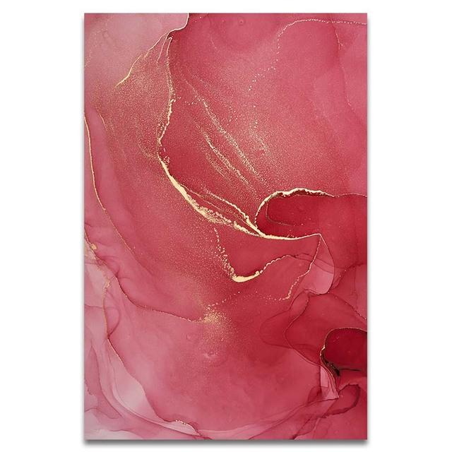 

Современные абстрактные красивые красочные золотые лепестки чернила холст картина настенное искусство скандинавский принт скандинавское украшение картина 20x30cm