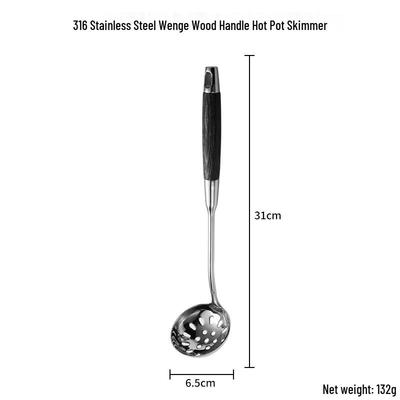 ZISIZ Wengeholzgriff Hot Pot Schöpfkelle
