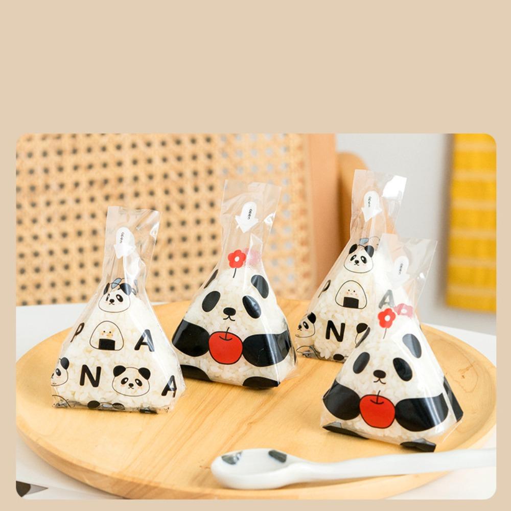 Transparent Rice Ball Packing Bag Disposable Triangle Bag Rice Ball Wrapper  Food Packaging