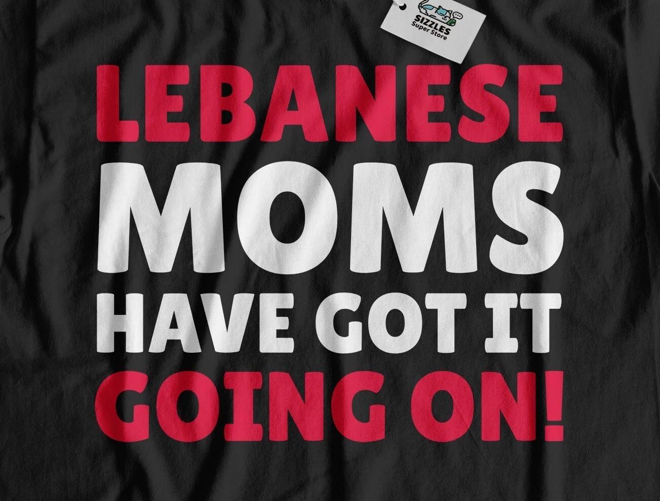 Funny Lebanese Mom T-Shirt Lebanon Mothers Day Gifts M