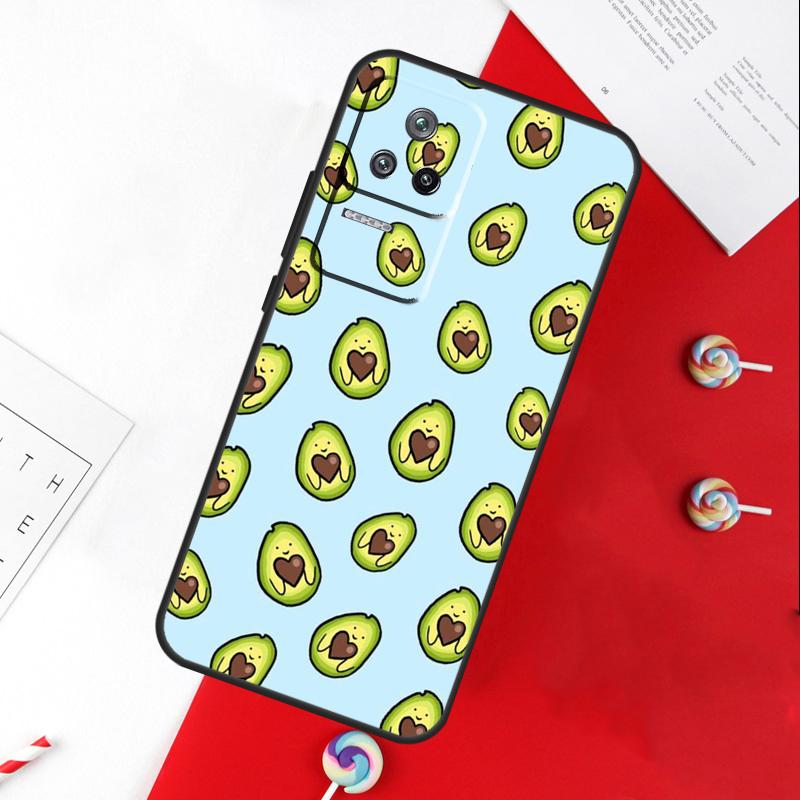 Cute Avocado Collage Cover For Xiaomi 15 Ultra 13 14 11T 12T 13T 14T Pro POCO X7 Pro X3 X5 X6 M6 F5 F6 Pro Case