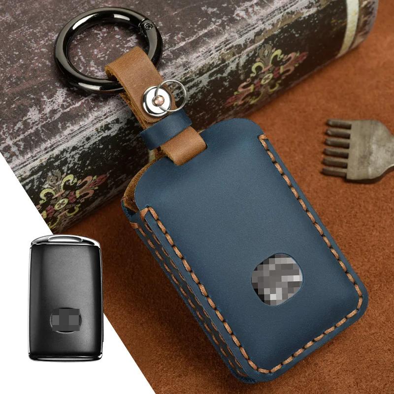 Moulures Intérieures Chaudes Protecteur en Cuir Véritable pour Mazda 3 6 Cx30 Cx9 Cx5 Cx8 MX5 MX30 X5 X9 Ss30 Housse Coque Porte-Clés