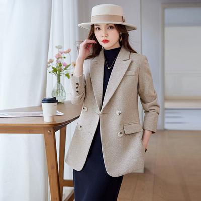 High Quality Fashionable Loose Women's Suit Jacket  Autumn and Winter with Long Sleeves and Leisure Style