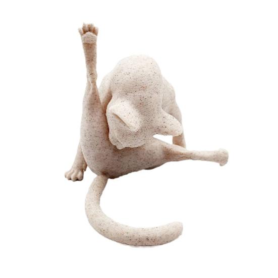 

Licking Butt Cat Figurine Funny Resin Cat Statue Collectible Whimsical Kitty Ornament for Shelf Desk Decor Gift for Cat Lovers Housewarming бежевий