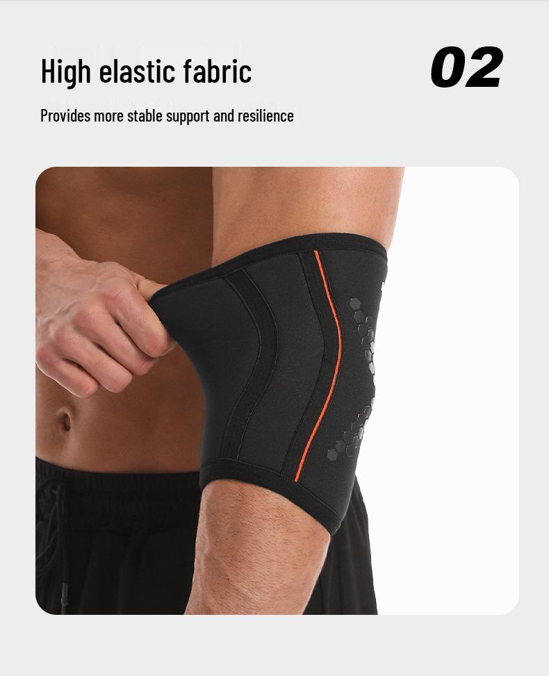 Peak Weightlifting 7mm Neoprene Elbow Support for Strongman Squats