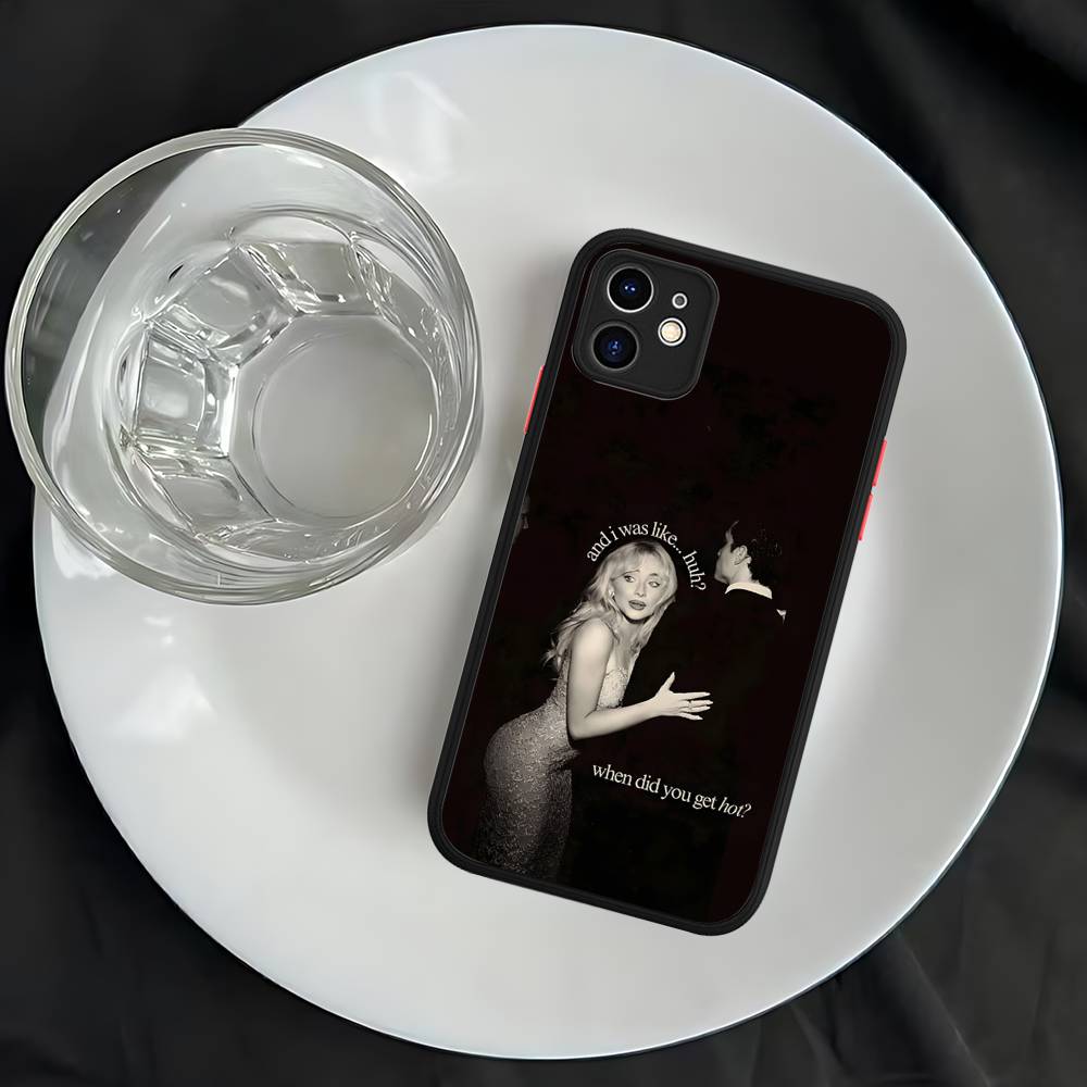 Singer S-Sabrina C-Carpenter For IPhone 16 13 15 11 12 14 Pro Max 15 16 Plus X XS MAX Matte Phone Cover