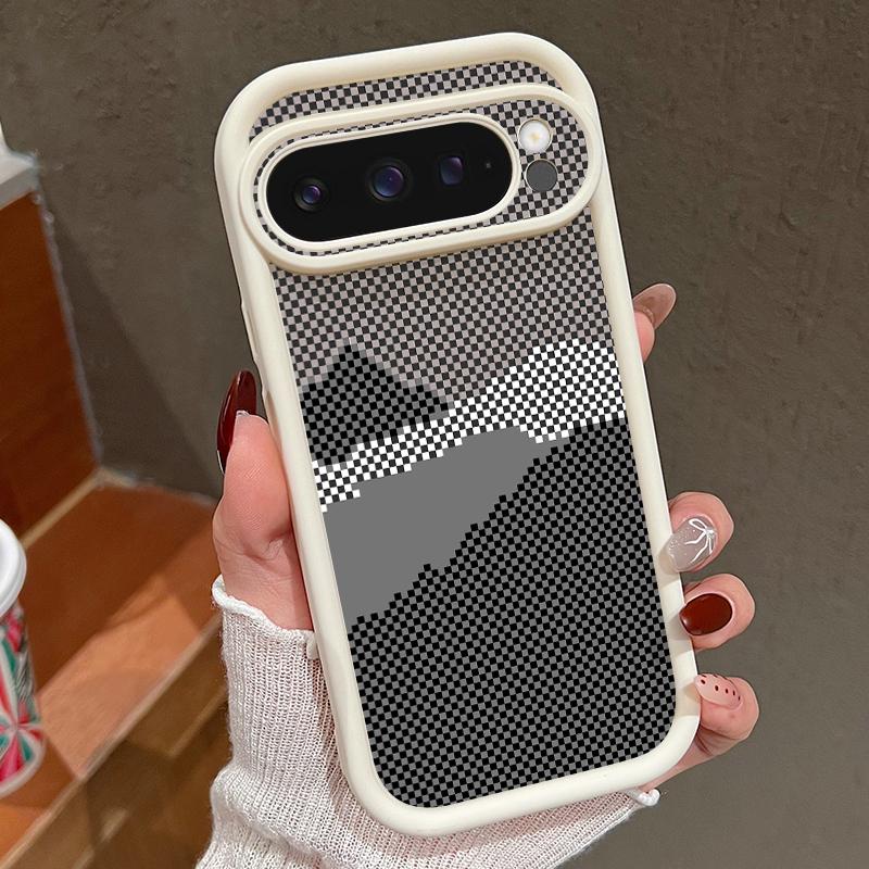 Grid Lines Pattern TPU Phone Case For Google Pixel 10 8 7 Pro 8A 9A 7A Pixel 9 10 Pro XL Shockproof Soft Silicone Back Cover