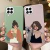 For Samsung Galaxy M33 5G Case Heart Cartoon Silicone Matte Shockproof Phone Cover For SamsungM33 GalaxyM33 M 33 Funda Shell TPU